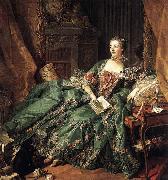 Francois Boucher Portrait of Marquise de Pompadour oil